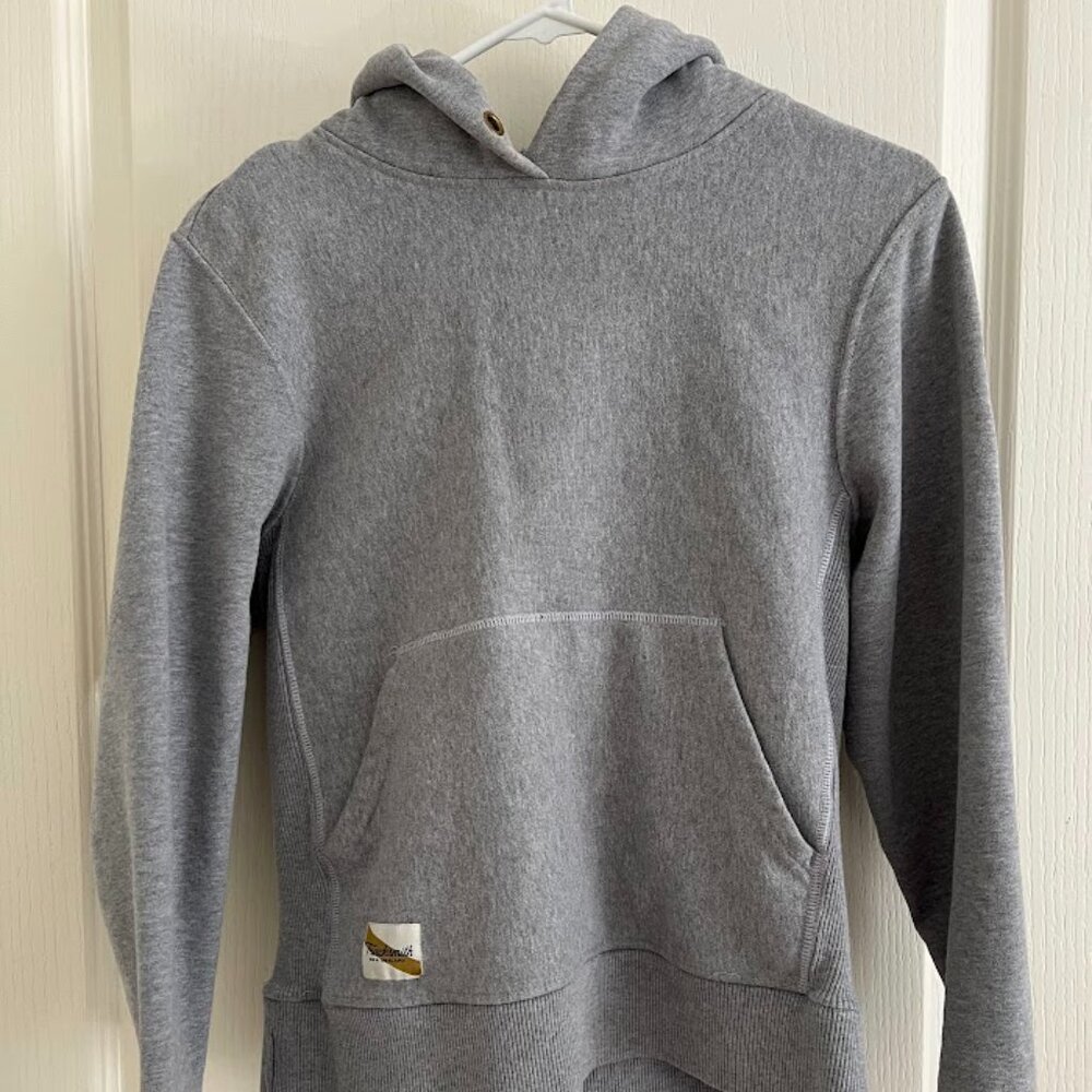 Tracksmith Heather Gray Pullover Hoodie